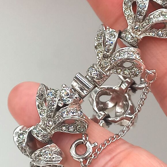 KRAMER of NY Wedding Vintage Bracelet Earrings SIGNED - Picture 11 of 11